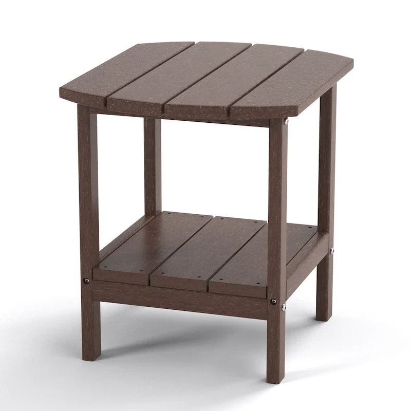Outdoor Side Table for Adirondack Chairs, All-Weather Resistant Humidity-Proof Waterproof Stain-Proof Accent Tables