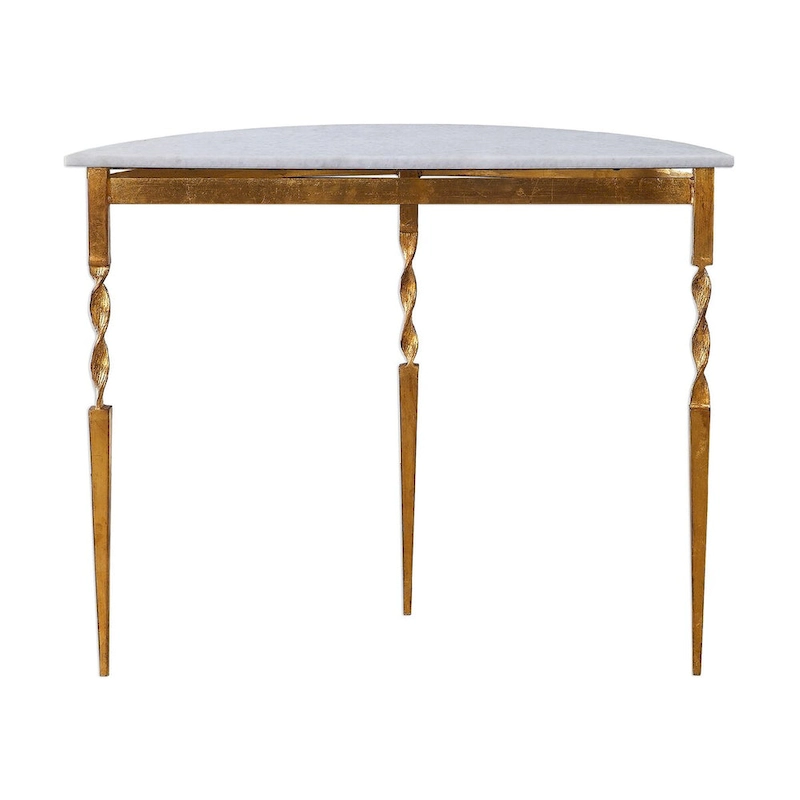 40  white and gold elegant marble console table