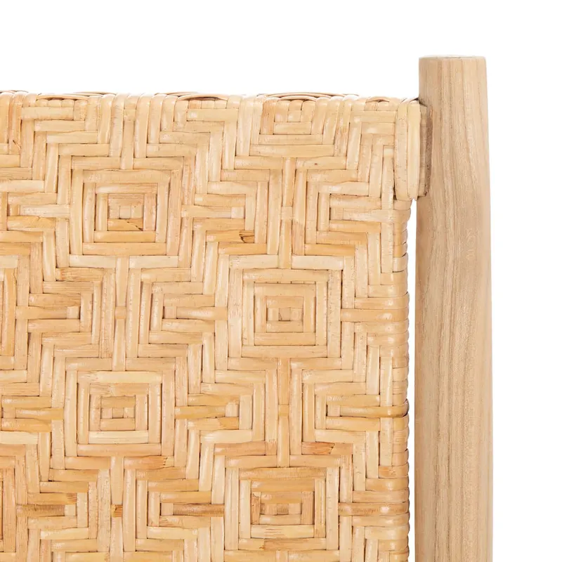 Nadine Coastal Rattan Dining Room Chair (Set of 2) - 24.8 x 19.6 L x 15.7 H - 25Wx20Dx35H