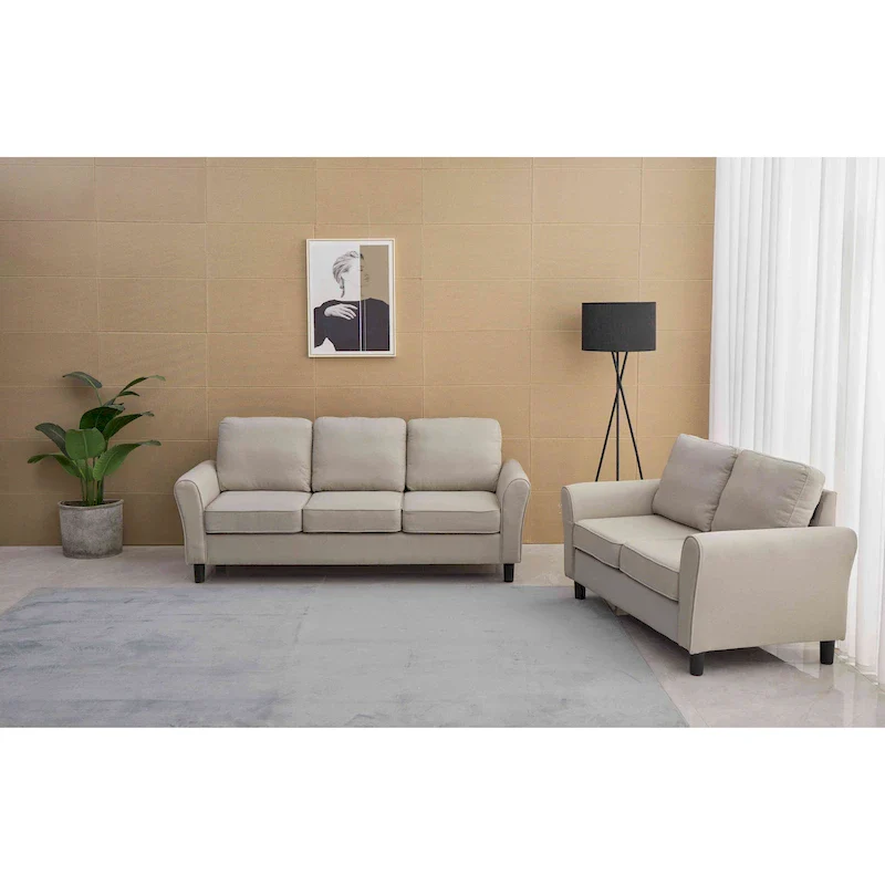 2 Piece Loveseat and Sofa Living Room Set