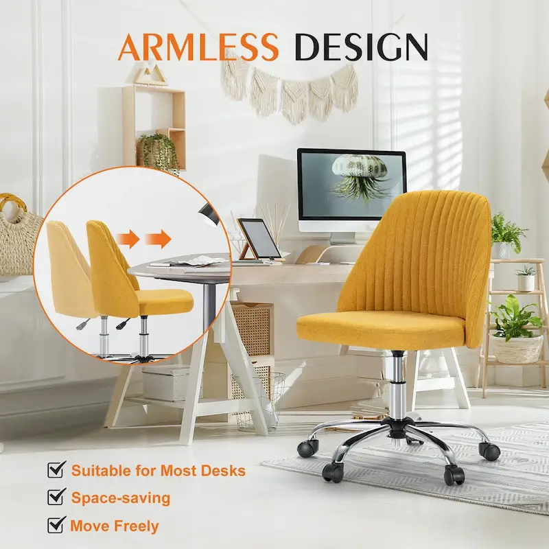 Adjustable Swivel Office Desk Chair with Wheels