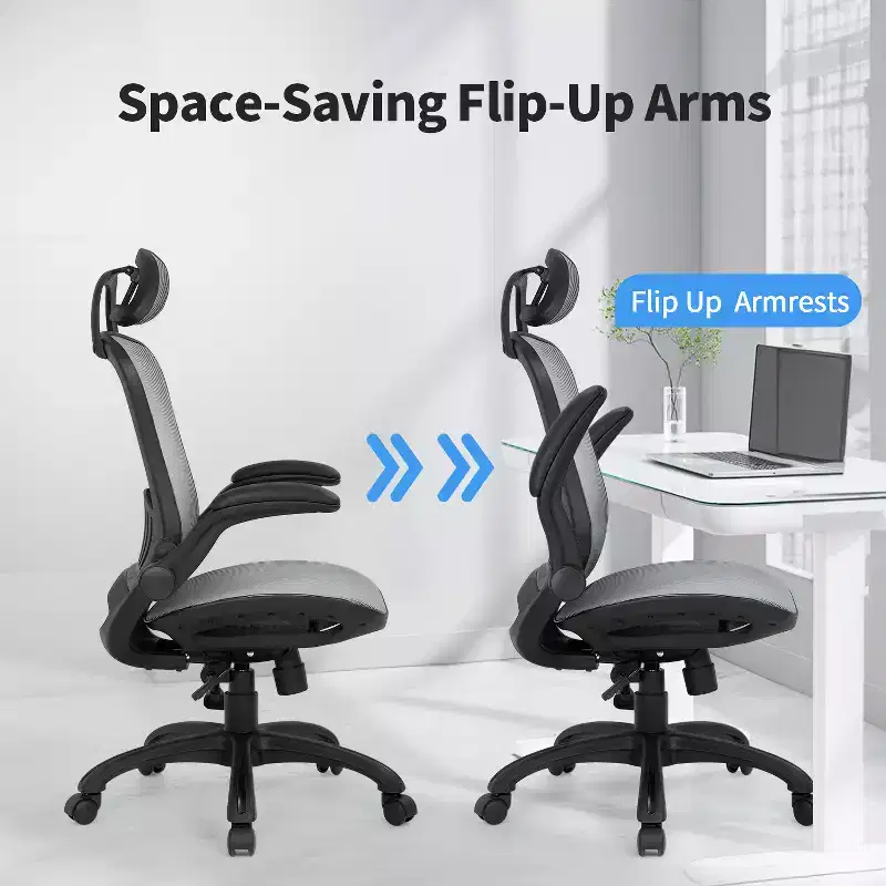 FDW Office Chair High Back Swivel Mesh Desk Chair with Adjustable Height