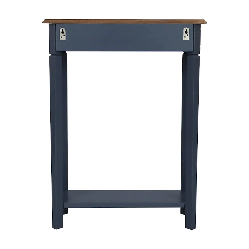 Marnie Two-tone 1-drawer Solid Wood Console Accent Table with Shelf by East at Main