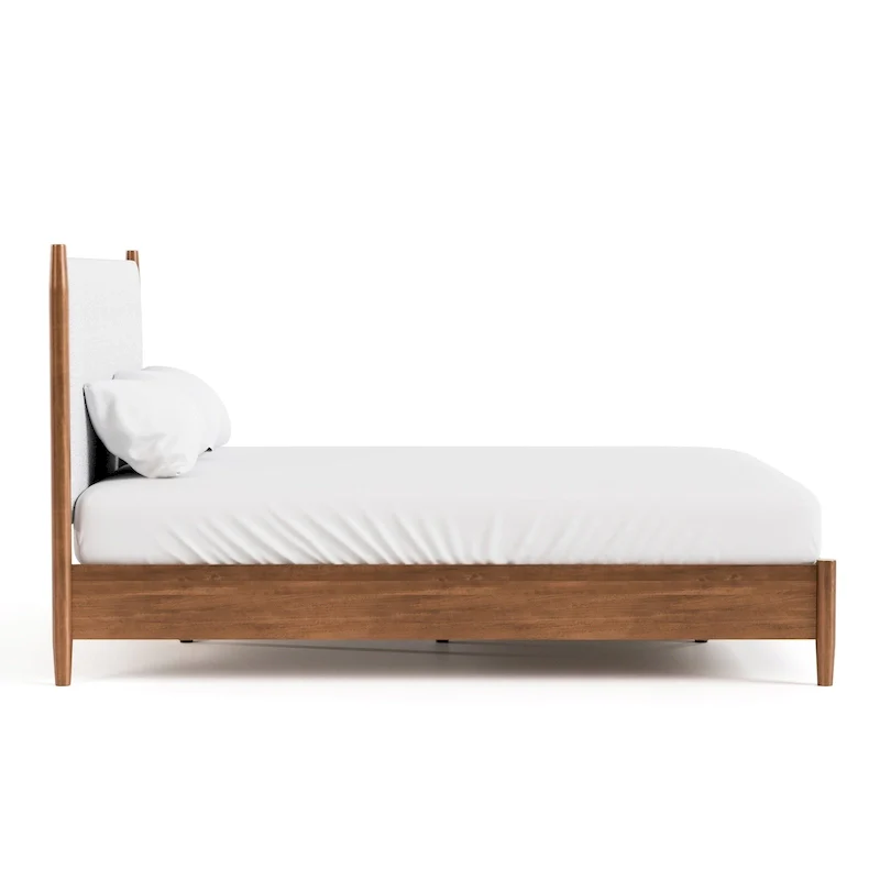 Furniture of America Beau Midcentury 3-Piece Walnut Wood Bedroom Set