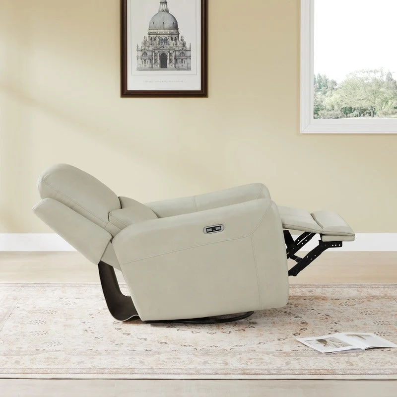 Adalyn Power Swivel Glider Recliner with Lumbar Pillow