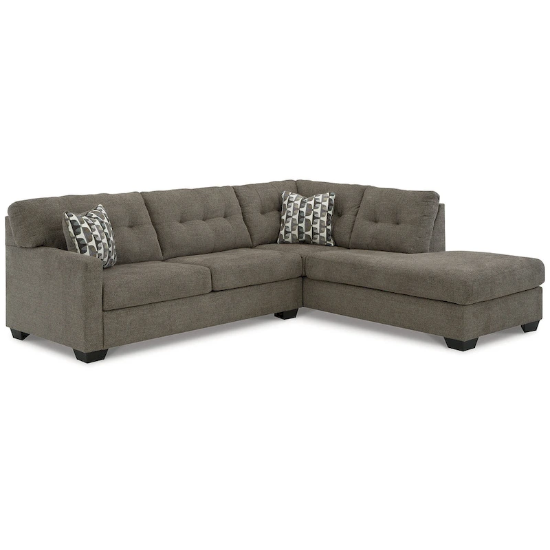 Signature Design by Ashley Mahoney 2-Piece Sleeper Sectional with Chaise - 105W x 90D x 37H