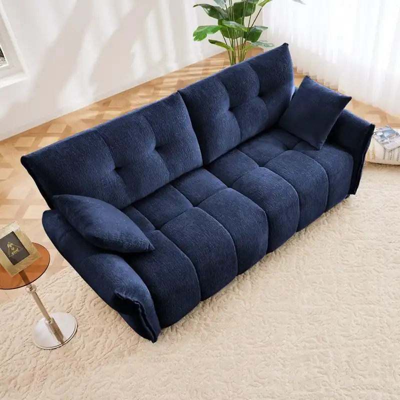 78.7 Chenille Two Seater Upholstered Sofa