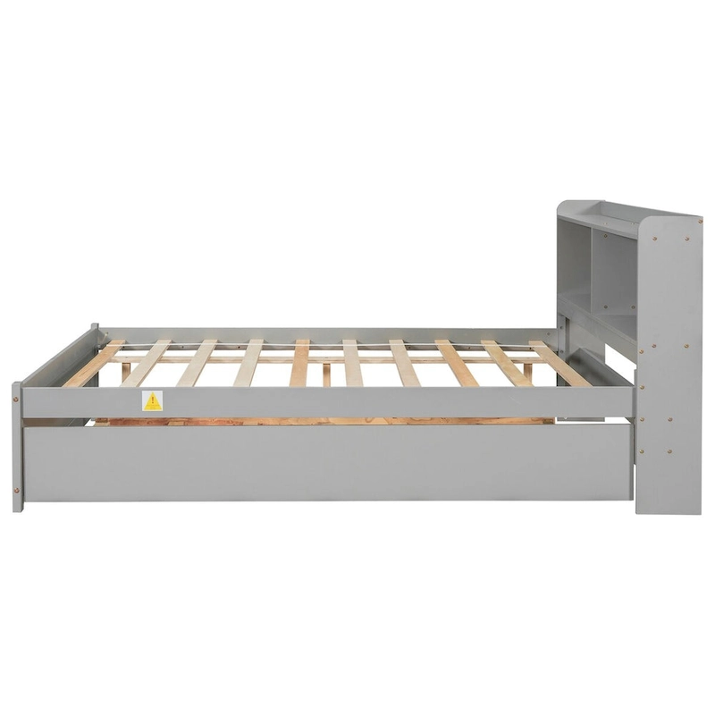 Full Bed with Trundle,Bookcase