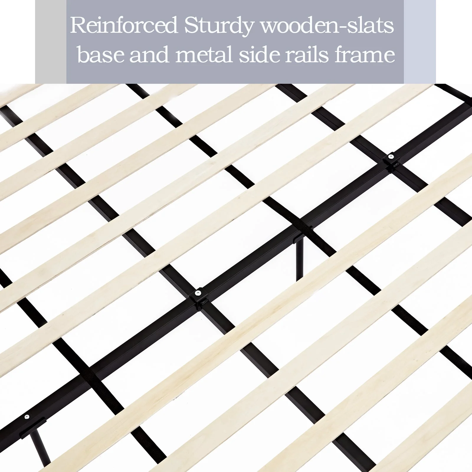 Carmen 52.3' Upholstered Wingback King Bedframe