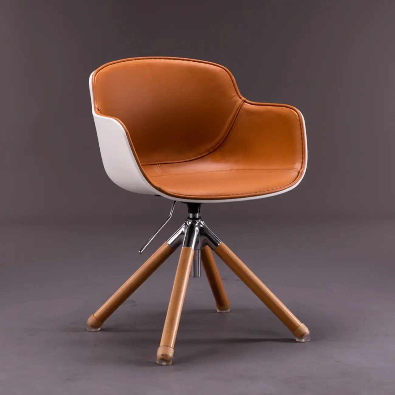 Modern Mid-Back Adjustable Swivel Armrest Office Chair