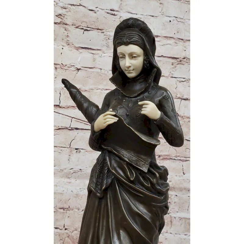 La Liseuse By Carrier Belleuse - Bronze Sculpture Of A Woman Holding A Book
