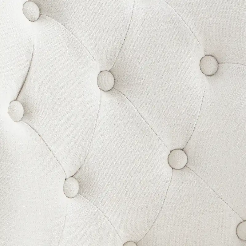 Office Chair with Wheels, Adjustable Height, Linen Fabric Upholstered Computer Desk Chair Swivel