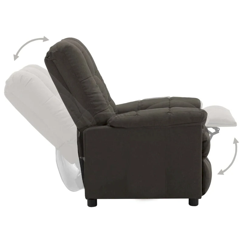 Fabric Recliner Chair - Taupe, 29.1 x 38.9 x 40.1 in