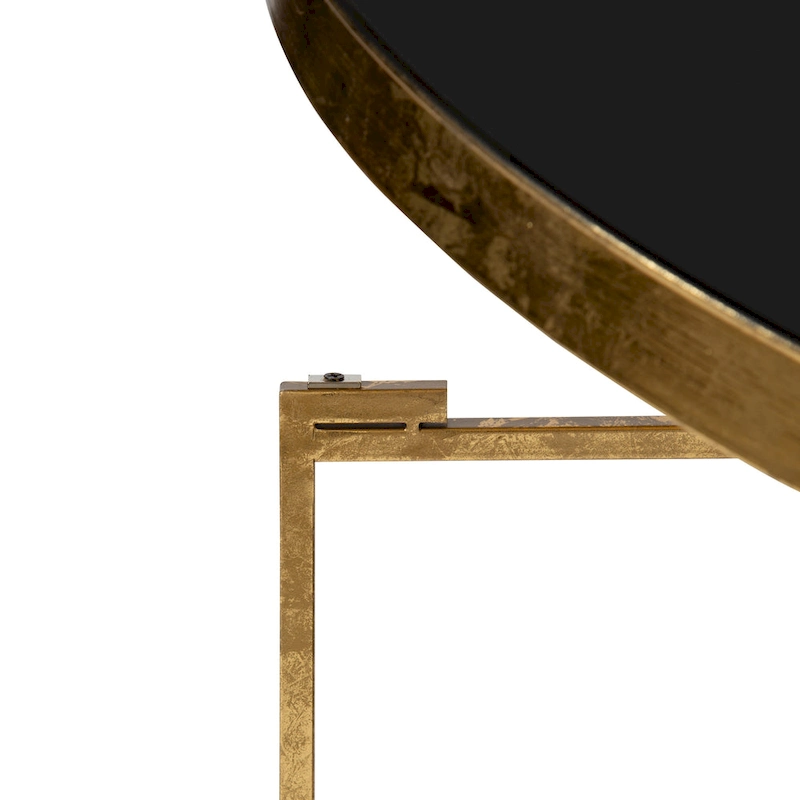 Kate and Laurel Celia Round Metal Coffee Table - 28.25x28.25x19