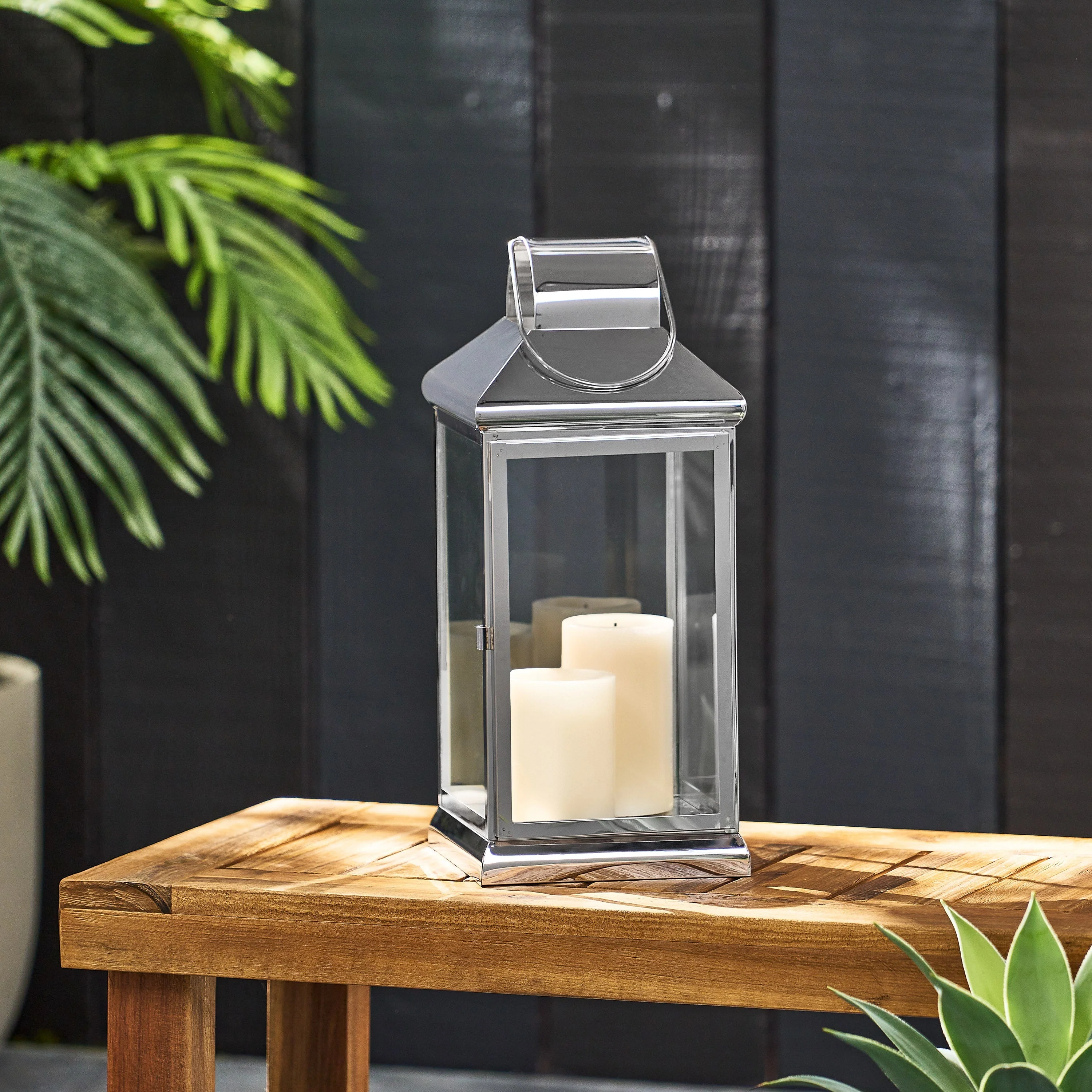 Tilson 16 Modern Stainless Steel Lantern
