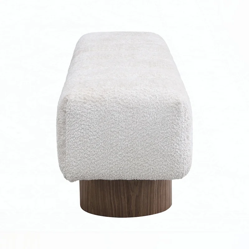 No-Assembly End of Bed Entryway Bench Ottoman