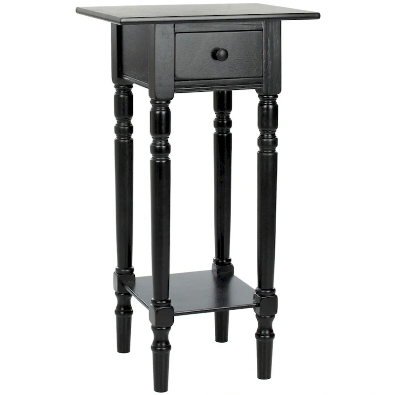 SAFAVIEH Arrie Black Accent Table - 17.7 x 13.8 x 31.9 - 18Wx14Dx32H