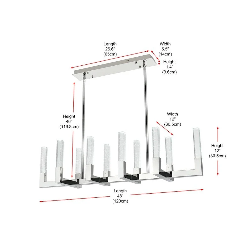 Indigo Home 48 inch Adjustable LED Pendant