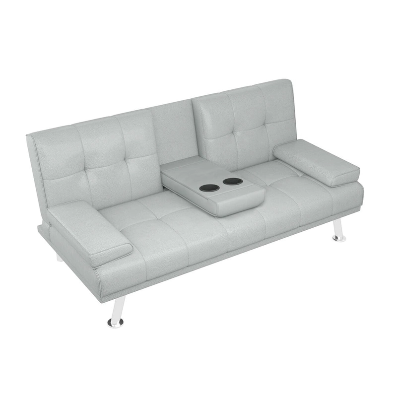 Sleeping Functional Sofa,Folding Sofa,Folding Bed,Leather