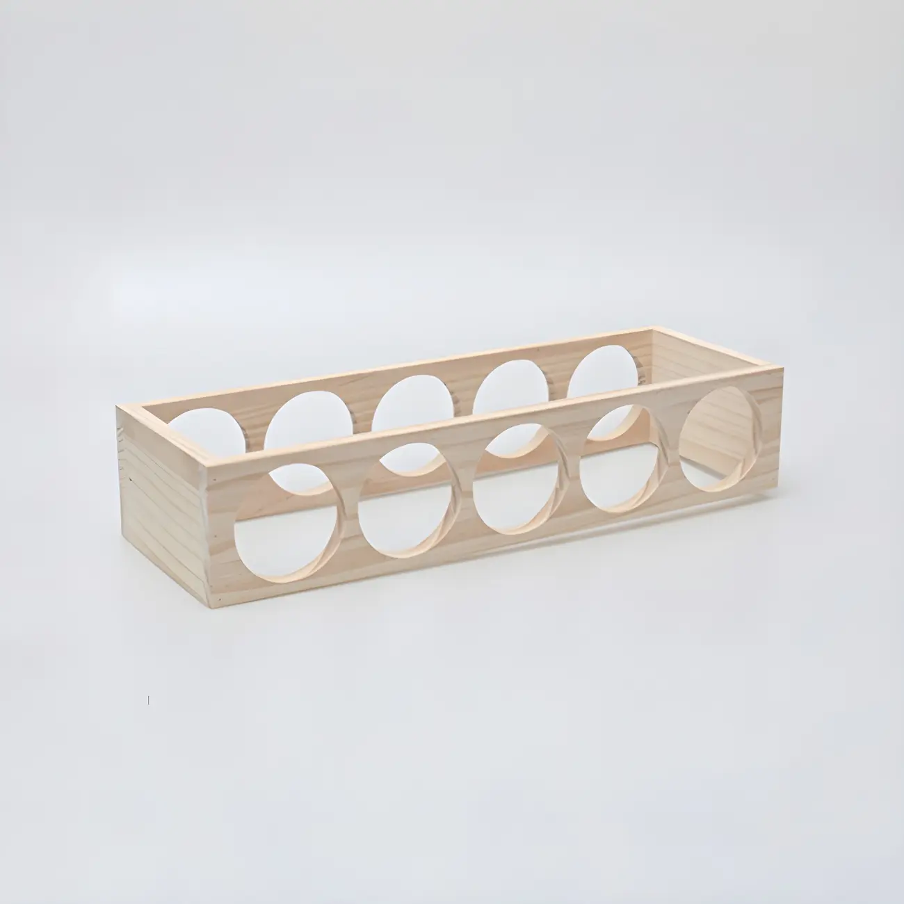 Natural Wooden Stackable Wine Rack Tabletop Wine Holder
