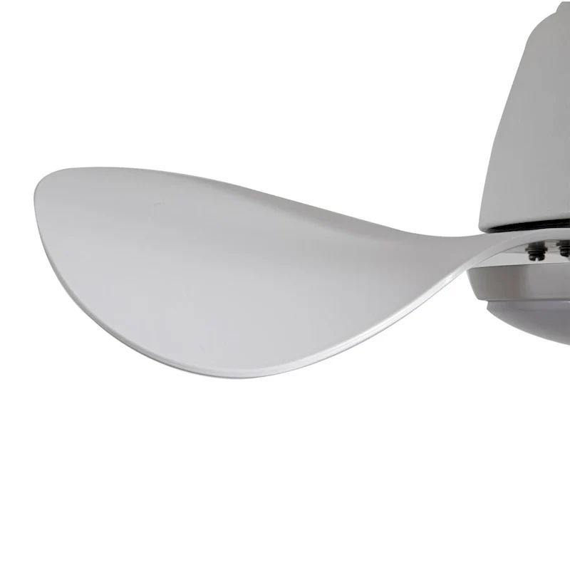 Cian Modern White Lighted Ceiling Fan 3-Blades LED Remote Control