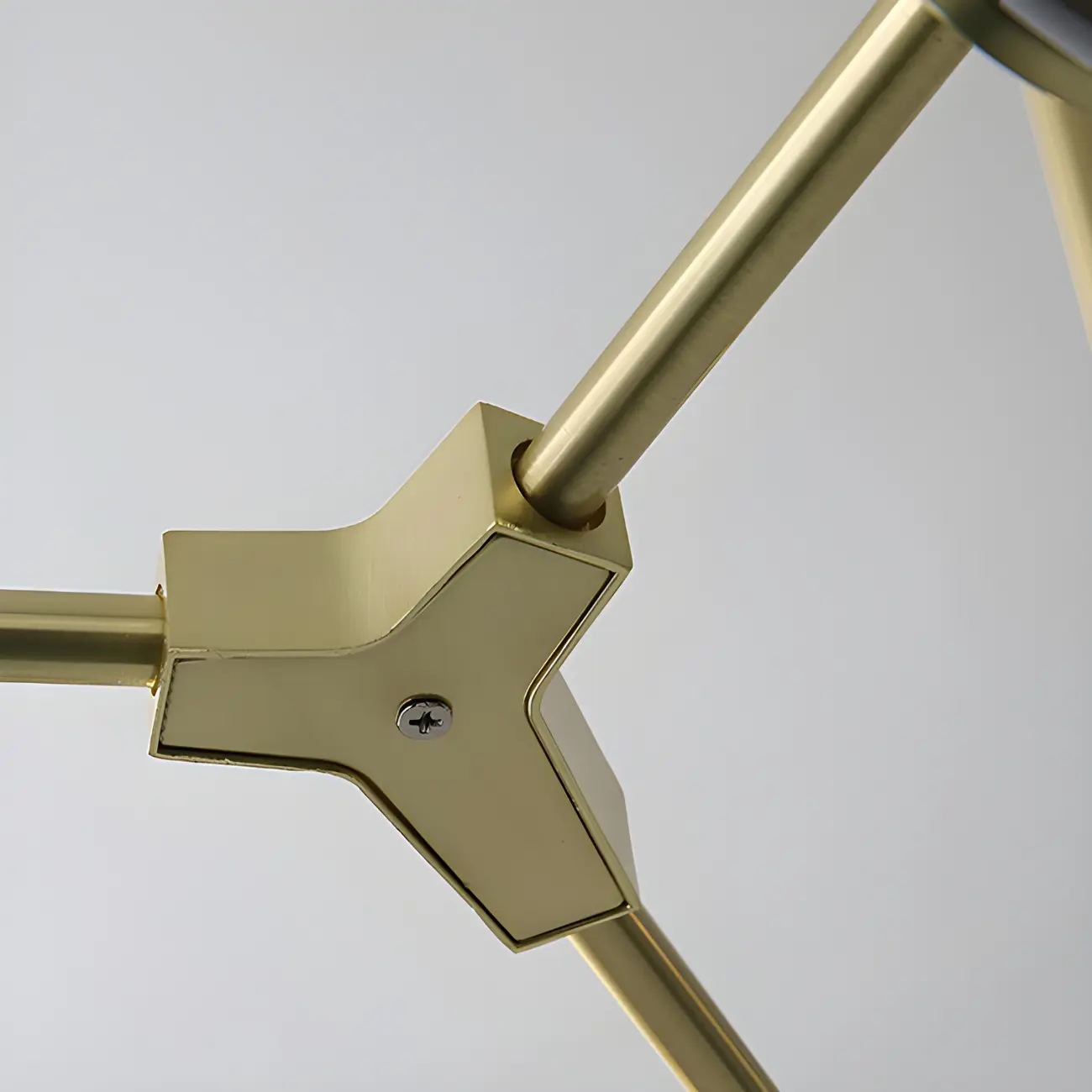 Industrial Sputnik Chandelier with Clear Blue Glass Globes