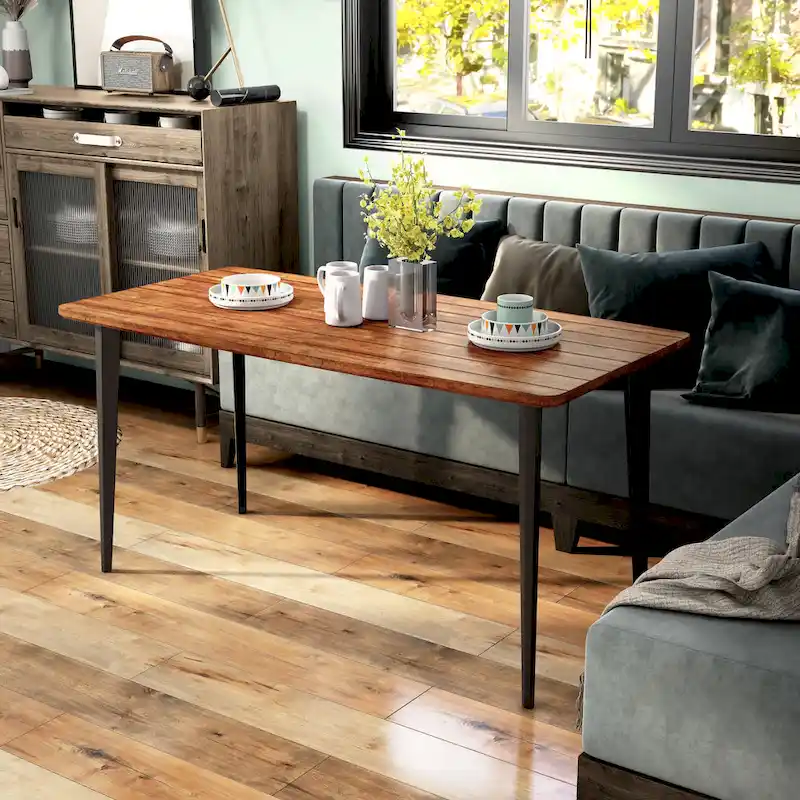 Furniture of America Tommie Mid-century Modern 60-inch Dining Table