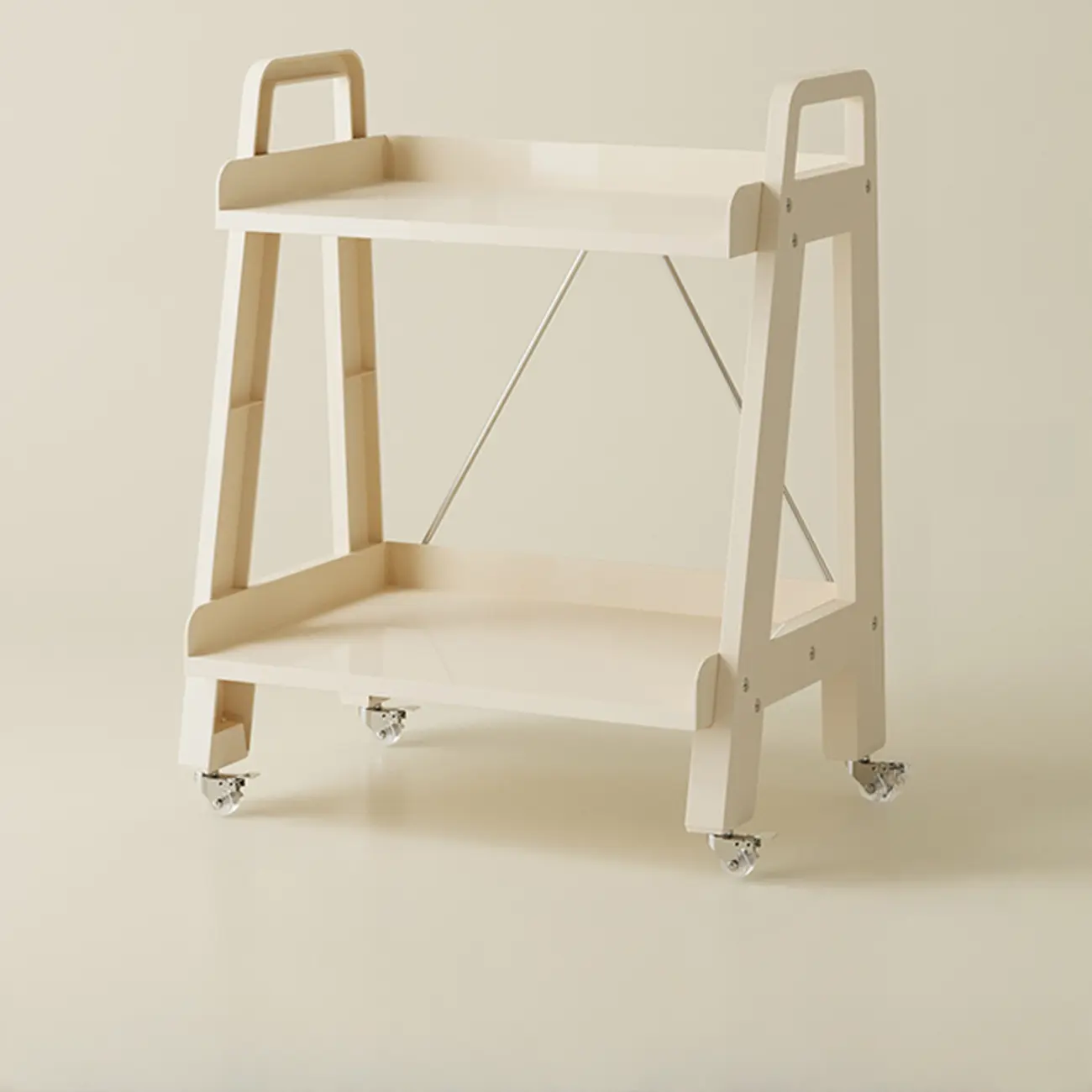 Modern Milky White Four Legs Acrylic Sofa End Table