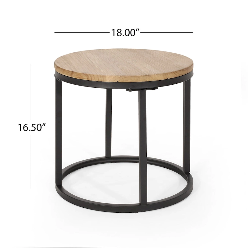 Gerrish Modern Industrial Coffee Table Set by Christopher Knight Home