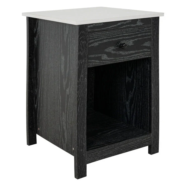 End Table with Drawer and Shelf 2 Tier Side Table Storage Cabinet Side Table with Drawer End Table with Storage