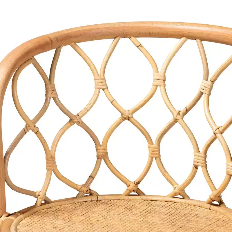 Diana Rattan Counter Height Barstool Natural - bali & pari