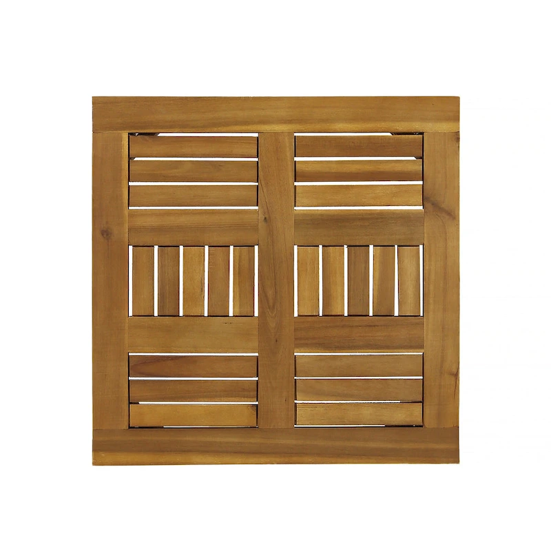 Hampton Wood Side Table in Natural Acacia Wood