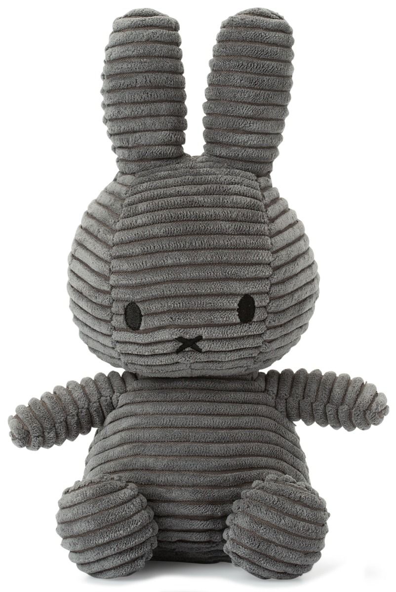 Miffy & Friends Miffy (ECO) Corduroy Grey 23cm