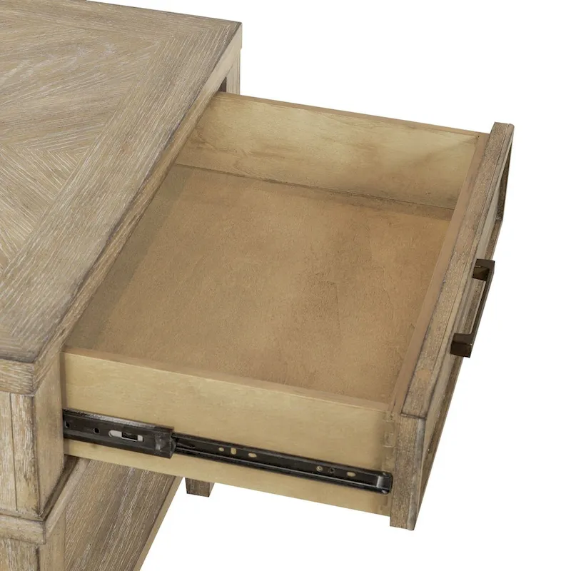 Devonshire Weathered Sandstone Drawer End Table