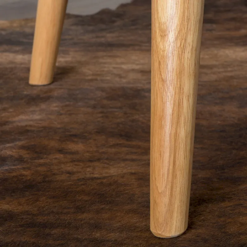 Modern 32.5 High Back Upholstered Button Tufted Wingback Chair with Rubber Wood Legs