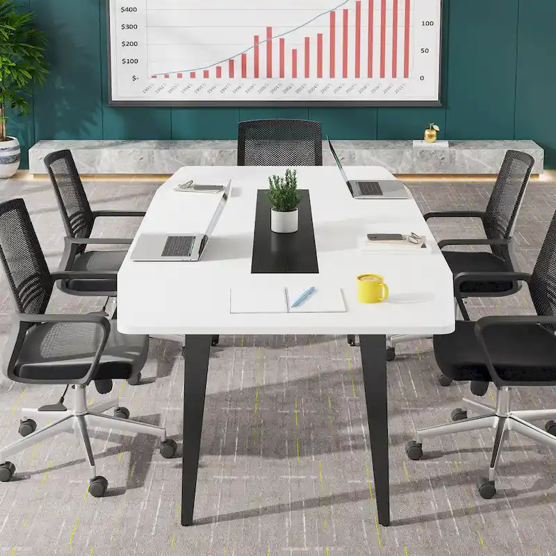6FT Conference Table, Boat Shaped Meeting Table