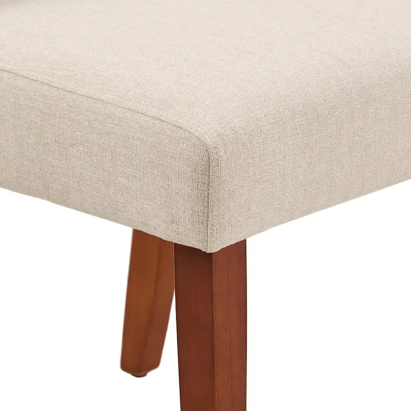 Calvados Upholstered Fabric Keyhole Dining Chairs (Set of 2) by