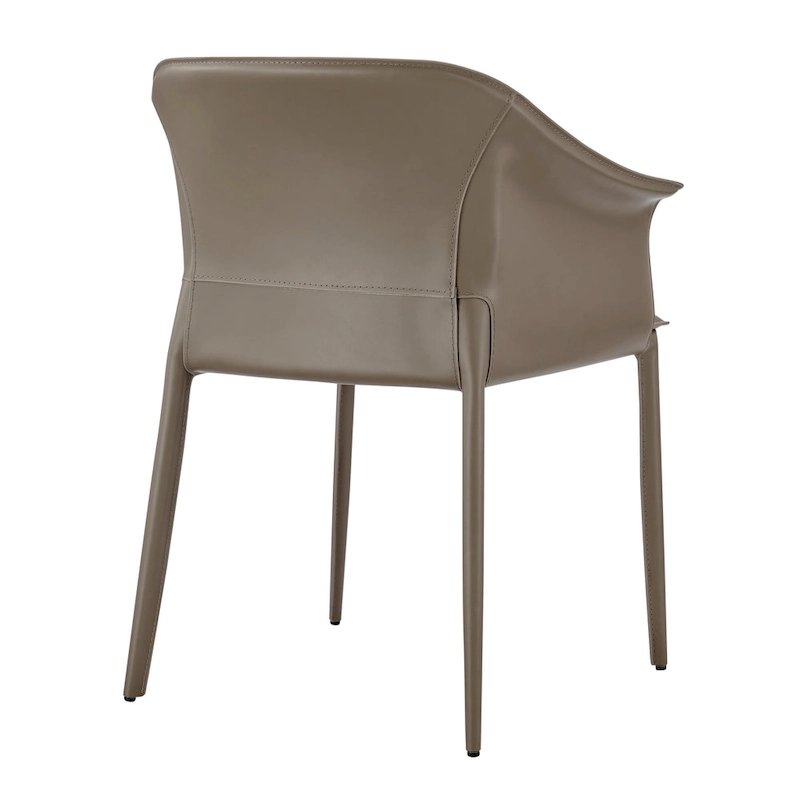 Callie Recycled Leather Dining Arm Chair