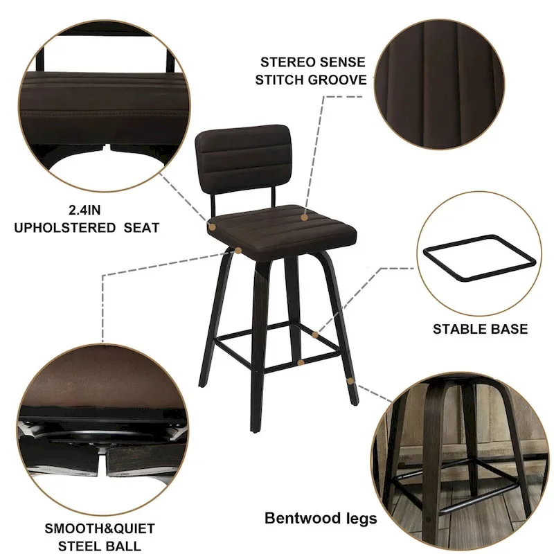 Swivel Bar Stools Bentwood Counter Height Bar Stools