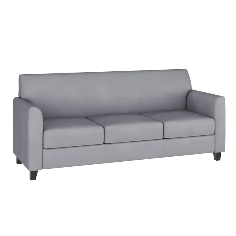 LeatherSoft Sofa with Clean Line Stitched Frame - 70W x 29D x 32.25H