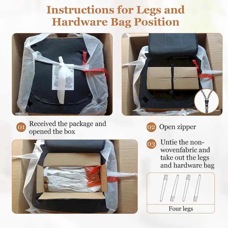 HUIMO High-back Accent Chair Modern Wing Back Chair-Faux Leather