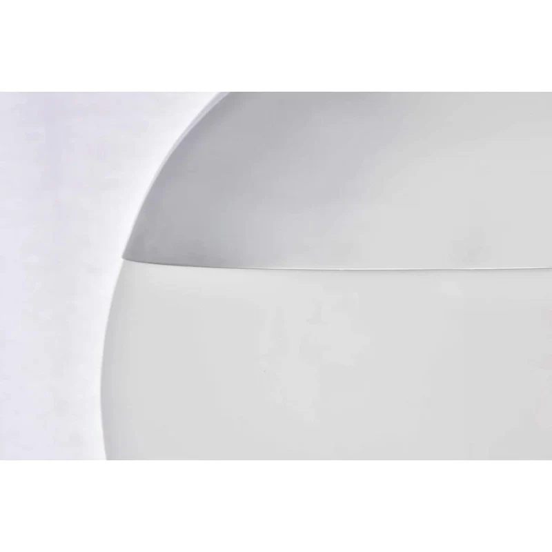 Elegant Lighting Eclipse Single Light 12  Wide Pendant with Frosted