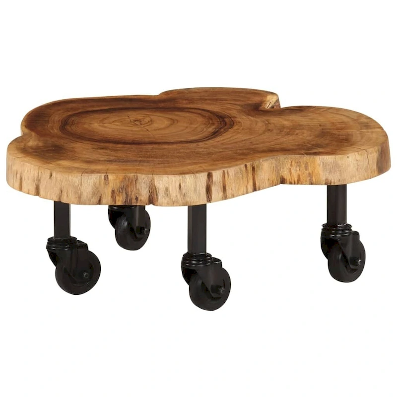 vidaXL Coffee Table Solid Wood Acacia 23.6 x21.7 x9.8