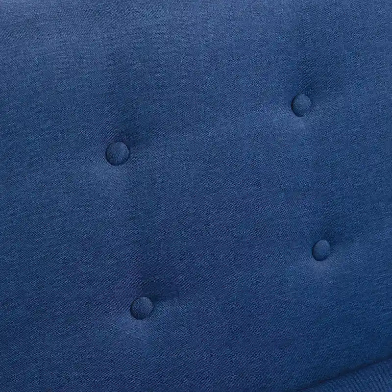 3-Piece Tufted Linen Loveseat & Armchair Set, Beige/Grey/Yellow/Blue/White/Light Blue, Seats 3+