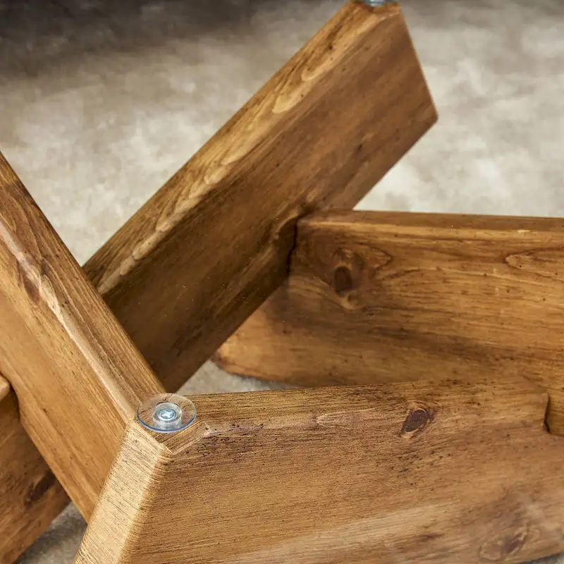 33.4 Modern Round Tempered Glass Table