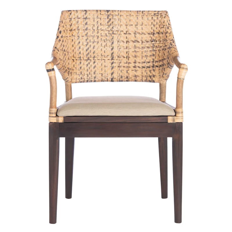 SAFAVIEH Saveta Honey Arm Chair - 23  x 22.5  x 34  - 23Wx23Dx34H