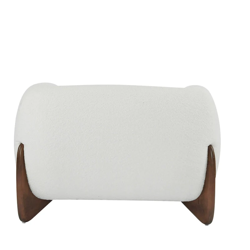 Tina Modern Upholstered Boucle Arm Club Chair by Christopher Knight Home