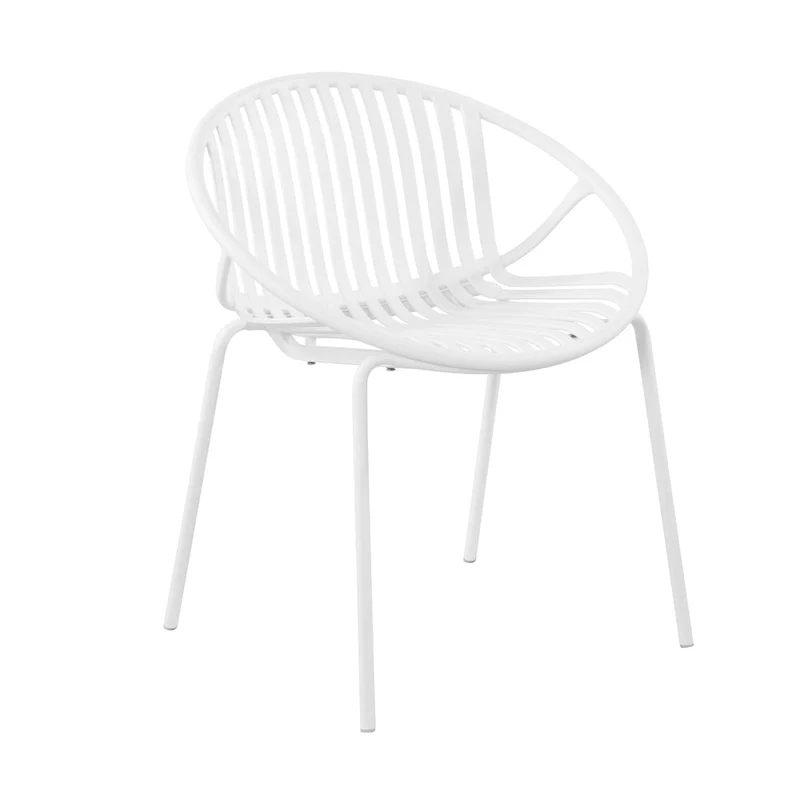 Patio Dining Chairs Stackable Chairs with Breathable Design