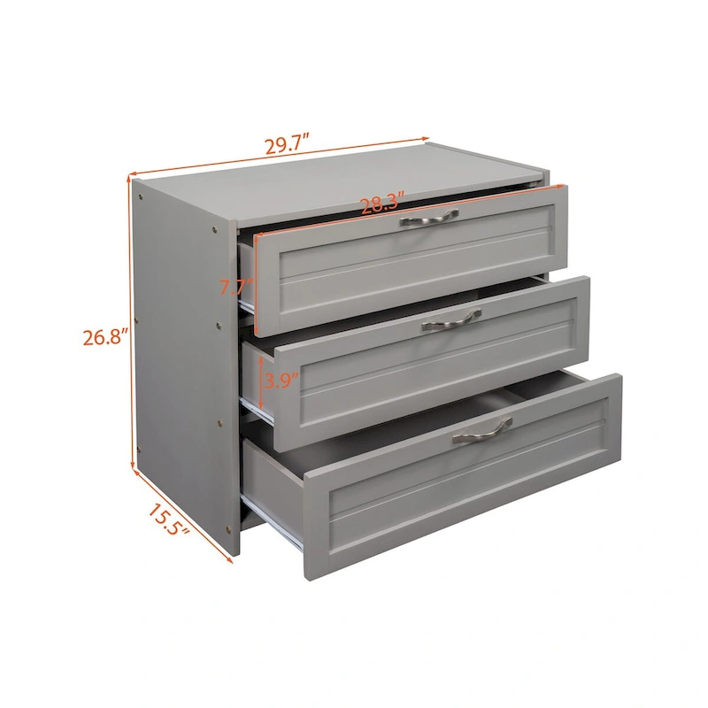 Gray High-Quality Solid Pinewood Loft Bed