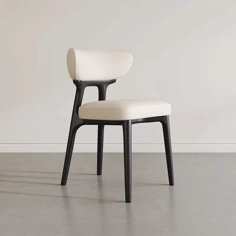 71 Modern Rectangular Dining Table with Stone Table-top, Wood Legs